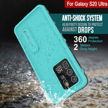 Load image into Gallery viewer, Galaxy S20 Ultra Waterproof Case, Punkcase [KickStud Series] Armor Cover [Teal] (Color in image: White)
