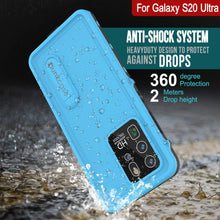 Load image into Gallery viewer, Galaxy S20 Ultra Waterproof Case, Punkcase [KickStud Series] Armor Cover [Light Blue] (Color in image: White)
