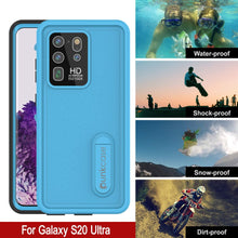 Load image into Gallery viewer, Galaxy S20 Ultra Waterproof Case, Punkcase [KickStud Series] Armor Cover [Light Blue] (Color in image: Light Green)
