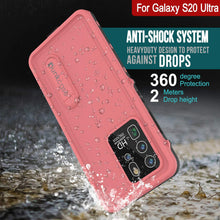 Load image into Gallery viewer, Galaxy S20 Ultra Waterproof Case, Punkcase [KickStud Series] Armor Cover [Pink] (Color in image: Black)
