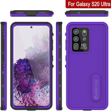 Load image into Gallery viewer, Galaxy S20 Ultra Waterproof Case, Punkcase [KickStud Series] Armor Cover [Purple] (Color in image: Black)
