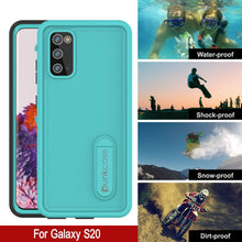 Load image into Gallery viewer, Galaxy S20 Waterproof Case, Punkcase [KickStud Series] Armor Cover [Teal] (Color in image: Red)
