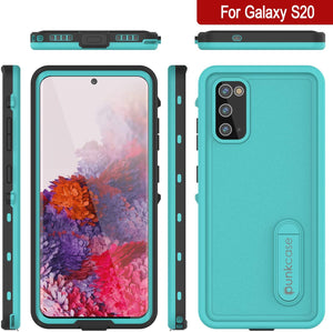 Galaxy S20 Waterproof Case, Punkcase [KickStud Series] Armor Cover [Teal] (Color in image: Purple)