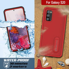 Load image into Gallery viewer, Galaxy S20 Waterproof Case, Punkcase [KickStud Series] Armor Cover [Red] (Color in image: Teal)
