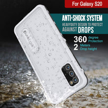 Load image into Gallery viewer, Galaxy S20 Waterproof Case, Punkcase [KickStud Series] Armor Cover [White] (Color in image: Black)
