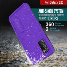 Load image into Gallery viewer, Galaxy S20 Waterproof Case, Punkcase [KickStud Series] Armor Cover [Purple] (Color in image: Teal)
