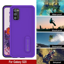 Load image into Gallery viewer, Galaxy S20 Waterproof Case, Punkcase [KickStud Series] Armor Cover [Purple] (Color in image: White)
