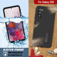Load image into Gallery viewer, Galaxy S20 Waterproof Case, Punkcase [KickStud Series] Armor Cover [Black] (Color in image: Light Blue)
