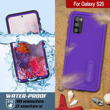 Load image into Gallery viewer, Galaxy S20 Waterproof Case, Punkcase [KickStud Series] Armor Cover [Purple] (Color in image: Light Blue)
