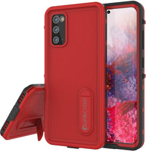 Load image into Gallery viewer, Galaxy S20 Waterproof Case, Punkcase [KickStud Series] Armor Cover [Red] (Color in image: Red)
