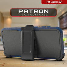 Cargar imagen en el visor de la galería, Punkcase for Galaxy S21 5G Belt Clip Multilayer Holster Case [Patron Series] [Navy] (Color in image: Black)

