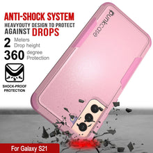 Cargar imagen en el visor de la galería, Punkcase for Galaxy S21 5G Belt Clip Multilayer Holster Case [Patron Series] [Pink] (Color in image: Navy)
