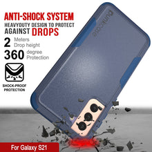Cargar imagen en el visor de la galería, Punkcase for Galaxy S21 5G Belt Clip Multilayer Holster Case [Patron Series] [Navy] (Color in image: Pink)
