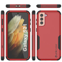 Cargar imagen en el visor de la galería, Punkcase for Galaxy S21 5G Belt Clip Multilayer Holster Case [Patron Series] [Red-Black] (Color in image: Mint)
