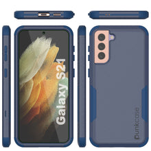 Cargar imagen en el visor de la galería, Punkcase for Galaxy S21 5G Belt Clip Multilayer Holster Case [Patron Series] [Navy] (Color in image: Mint-Pink)
