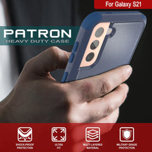 Cargar imagen en el visor de la galería, Punkcase for Galaxy S21 5G Belt Clip Multilayer Holster Case [Patron Series] [Navy] (Color in image: Red-Black)
