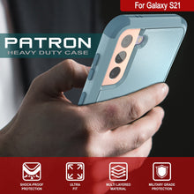 Cargar imagen en el visor de la galería, Punkcase for Galaxy S21 5G Belt Clip Multilayer Holster Case [Patron Series] [Mint] (Color in image: Red-Black)
