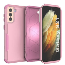Cargar imagen en el visor de la galería, Punkcase for Galaxy S21 5G Belt Clip Multilayer Holster Case [Patron Series] [Pink] 
