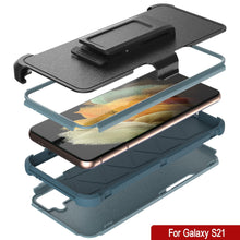 Cargar imagen en el visor de la galería, Punkcase for Galaxy S21 5G Belt Clip Multilayer Holster Case [Patron Series] [Mint] 
