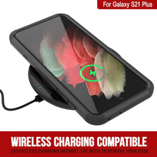 Cargar imagen en el visor de la galería, Punkcase for Galaxy S21+ Plus 5G Belt Clip Multilayer Holster Case [Patron Series] [Black] 
