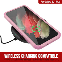 Cargar imagen en el visor de la galería, Punkcase for Galaxy S21+ Plus 5G Belt Clip Multilayer Holster Case [Patron Series] [Pink] 
