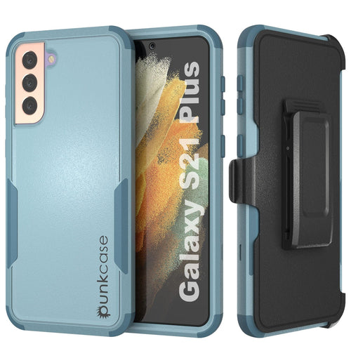 Punkcase for Galaxy S21+ Plus 5G Belt Clip Multilayer Holster Case [Patron Series] [Mint] (Color in image: Mint)