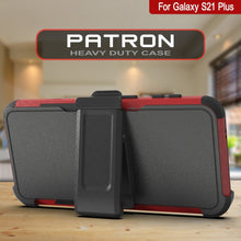 Cargar imagen en el visor de la galería, Punkcase for Galaxy S21+ Plus 5G Belt Clip Multilayer Holster Case [Patron Series] [Red-Black] (Color in image: Mint-Pink)
