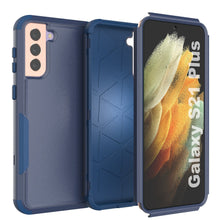 Cargar imagen en el visor de la galería, Punkcase for Galaxy S21+ Plus 5G Belt Clip Multilayer Holster Case [Patron Series] [Navy] 

