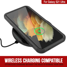 Cargar imagen en el visor de la galería, Punkcase for Galaxy S21 Ultra 5G Belt Clip Multilayer Holster Case [Patron Series] [Black] 
