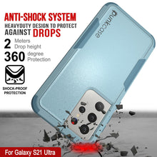 Cargar imagen en el visor de la galería, Punkcase for Galaxy S21 Ultra 5G Belt Clip Multilayer Holster Case [Patron Series] [Mint] (Color in image: Black)
