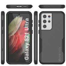 Cargar imagen en el visor de la galería, Punkcase for Galaxy S21 Ultra 5G Belt Clip Multilayer Holster Case [Patron Series] [Black] (Color in image: Mint-Pink)
