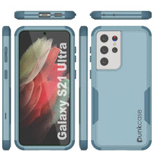 Cargar imagen en el visor de la galería, Punkcase for Galaxy S21 Ultra 5G Belt Clip Multilayer Holster Case [Patron Series] [Mint] (Color in image: Pink)
