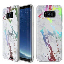 Cargar imagen en el visor de la galería, Punkcase Galaxy S8 Marble Case, Protective Full Body Cover W/PunkShield Screen Protector (Blanco Marmo) (Color in image: Blanco Marmo)
