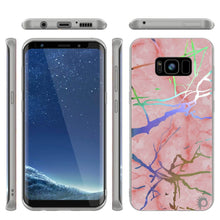 Cargar imagen en el visor de la galería, Punkcase Galaxy S8+ PLUS Marble Case, Protective Full Body Cover W/PunkShield Screen Protector (Rose Mirage) 
