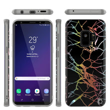 Cargar imagen en el visor de la galería, Punkcase Galaxy S9 Marble Case, Protective Full Body Cover W/PunkShield Screen Protector (Black Mirage) 
