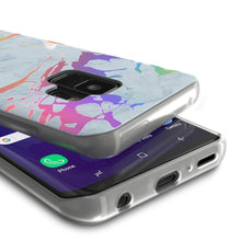 Cargar imagen en el visor de la galería, Punkcase Galaxy S9 Marble Case, Protective Full Body Cover W/PunkShield Screen Protector (Blue Marmo) (Color in image: Teal Onyx)
