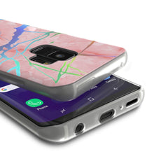 Cargar imagen en el visor de la galería, Punkcase Galaxy S9 Marble Case, Protective Full Body Cover W/PunkShield Screen Protector (Rose Mirage) (Color in image: Teal Onyx)
