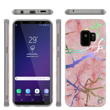 Cargar imagen en el visor de la galería, Punkcase Galaxy S9 Marble Case, Protective Full Body Cover W/PunkShield Screen Protector (Rose Mirage) 
