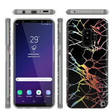 Cargar imagen en el visor de la galería, Punkcase Galaxy S9+ Marble Case, Protective Full Body Cover W/PunkShield Screen Protector (Black Mirage) 
