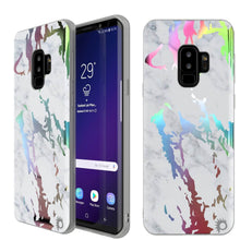 Cargar imagen en el visor de la galería, Punkcase Galaxy S9+ Marble Case, Protective Full Body Cover W/PunkShield Screen Protector (Blanco Marmo) (Color in image: Blanco Marmo)
