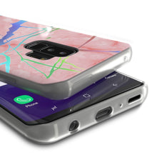 Cargar imagen en el visor de la galería, Punkcase Galaxy S9+ Marble Case, Protective Full Body Cover W/PunkShield Screen Protector (Rose Mirage) (Color in image: Teal Onyx)
