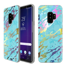 Cargar imagen en el visor de la galería, Punkcase Galaxy S9+ Marble Case, Protective Full Body Cover W/PunkShield Screen Protector (Teal Onyx) (Color in image: Teal Onyx)
