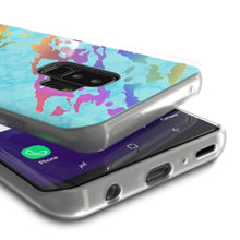 Cargar imagen en el visor de la galería, Punkcase Galaxy S9+ Marble Case, Protective Full Body Cover W/PunkShield Screen Protector (Teal Onyx) (Color in image: Black Mirage)
