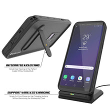 Load image into Gallery viewer, Galaxy S9 Plus Waterproof Case, Punkcase [KickStud Series] Armor Cover [BLACK] (Color in image: Light Blue)
