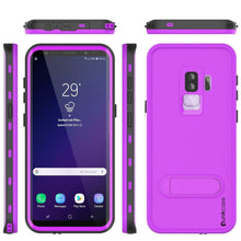 Cargar imagen en el visor de la galería, Galaxy S9 Plus Waterproof Case, Punkcase [KickStud Series] Armor Cover [PURPLE] (Color in image: Purple)
