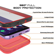 Cargar imagen en el visor de la galería, Galaxy S9 Plus Waterproof Case, Punkcase [KickStud Series] Armor Cover [RED] (Color in image: White)
