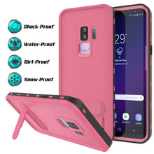 Cargar imagen en el visor de la galería, Galaxy S9 Plus Waterproof Case, Punkcase [KickStud Series] Armor Cover [PINK] (Color in image: Teal)
