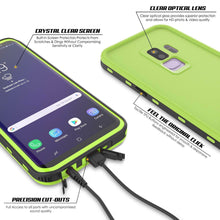 Load image into Gallery viewer, Galaxy S9 Plus Waterproof Case, Punkcase [KickStud Series] Armor Cover [LIGHT GREEN] (Color in image: Pink)
