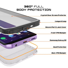 Cargar imagen en el visor de la galería, Galaxy S9 Plus Waterproof Case, Punkcase [KickStud Series] Armor Cover [WHITE] (Color in image: Red)
