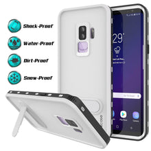 Cargar imagen en el visor de la galería, Galaxy S9 Plus Waterproof Case, Punkcase [KickStud Series] Armor Cover [WHITE] (Color in image: Light Blue)
